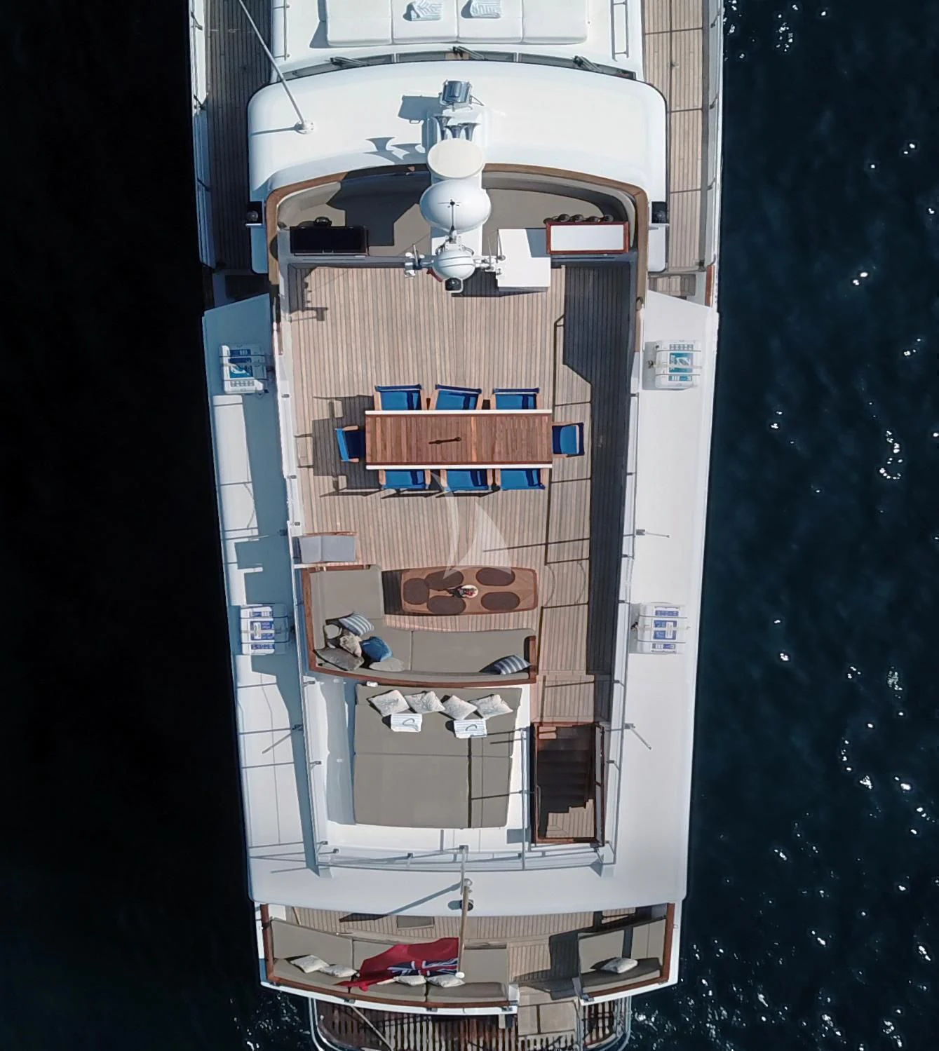 a tower with a tower aboard CHANTELLA Yacht for Sale