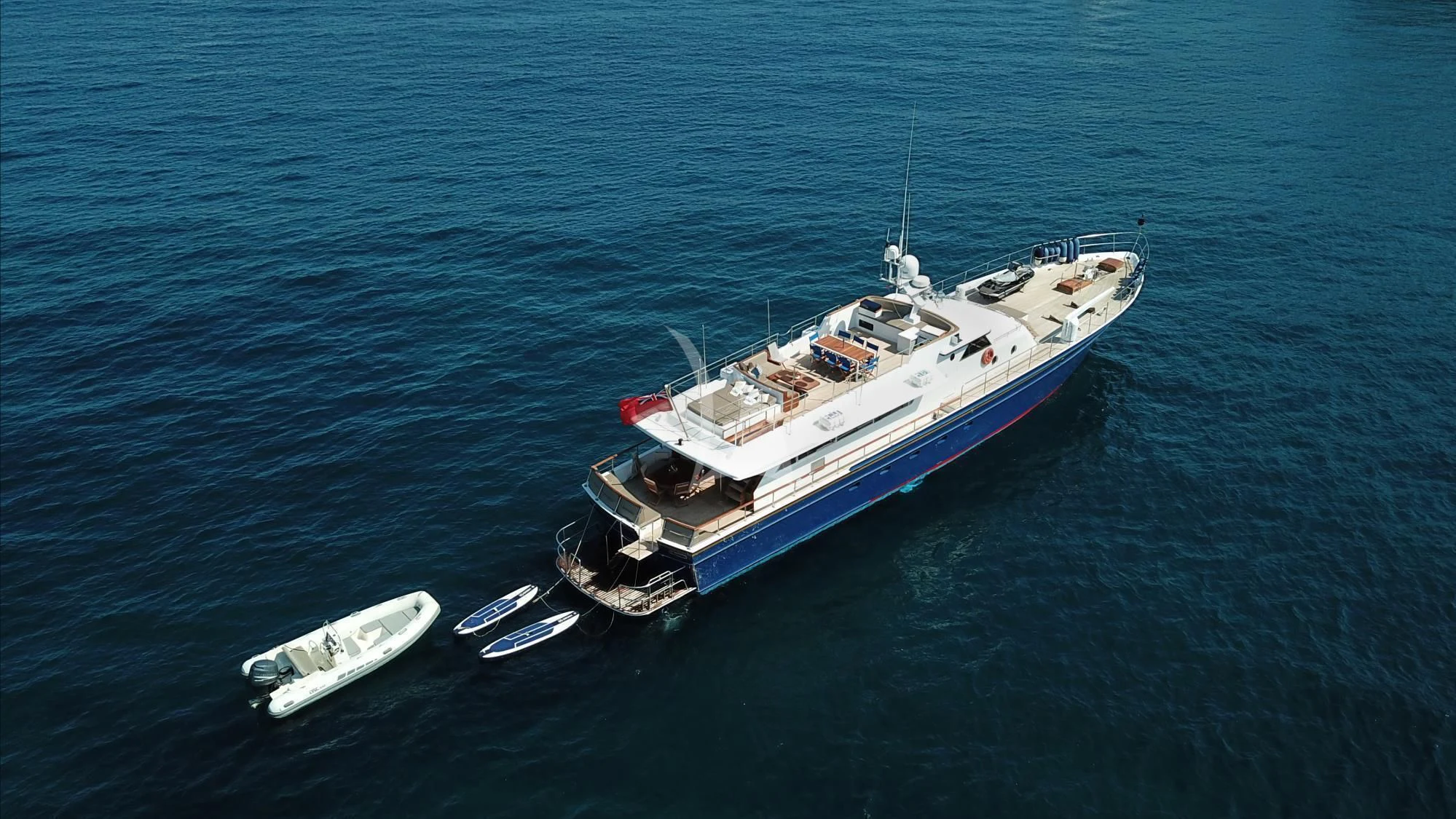 a boat in the water aboard CHANTELLA Yacht for Sale