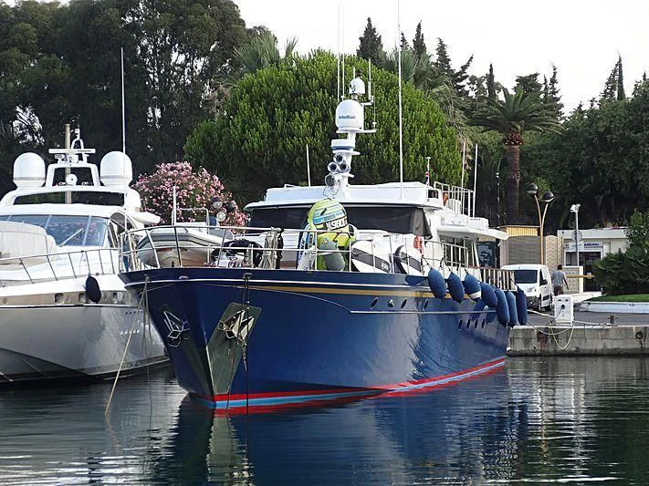 boats are parked in the water aboard CHANTELLA Yacht for Sale