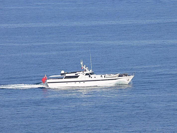 a boat in the water aboard CHANTELLA Yacht for Sale