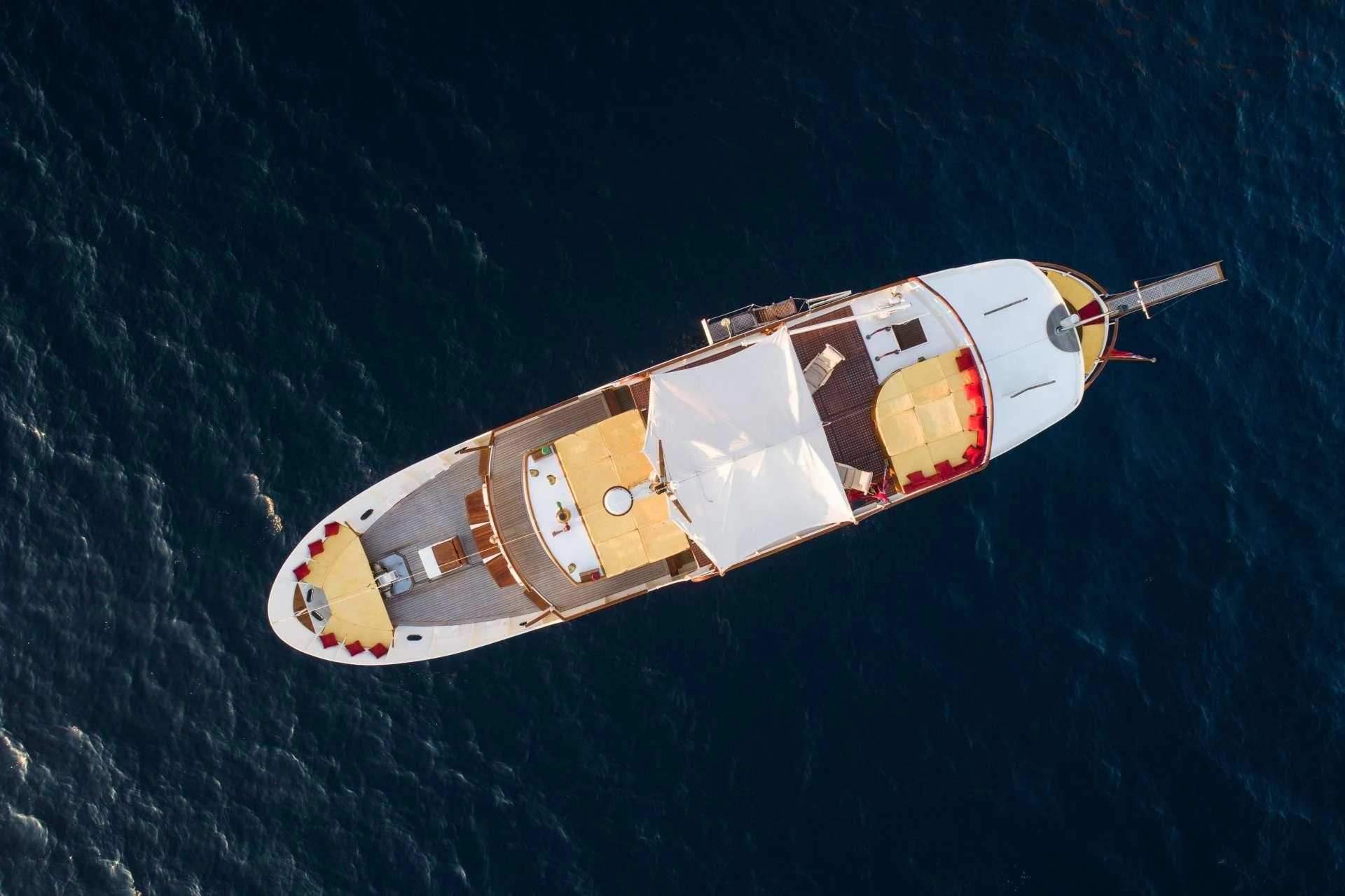 a space ship in the ocean aboard ENTRANCER Yacht for Sale