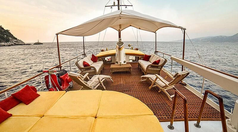 a boat on the water aboard ENTRANCER Yacht for Sale