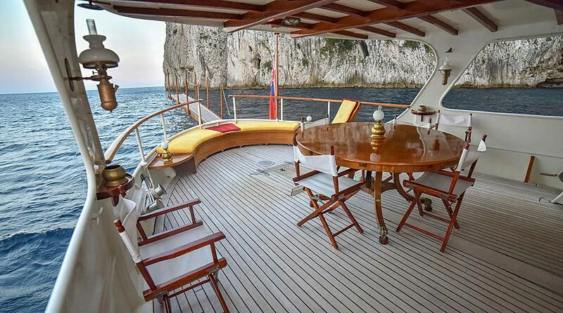 a boat on the water aboard ENTRANCER Yacht for Sale