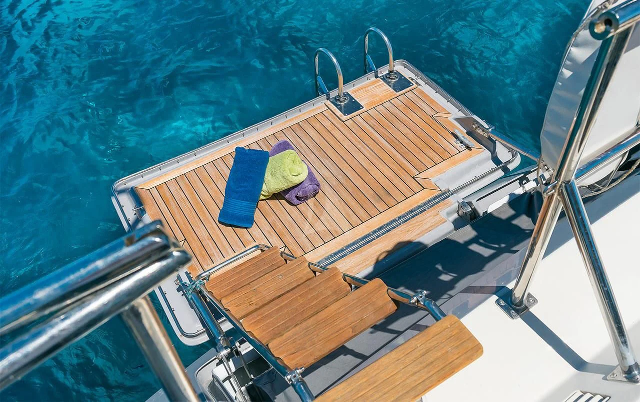 a boat on the water aboard OCEAN PHOENIX Yacht for Sale
