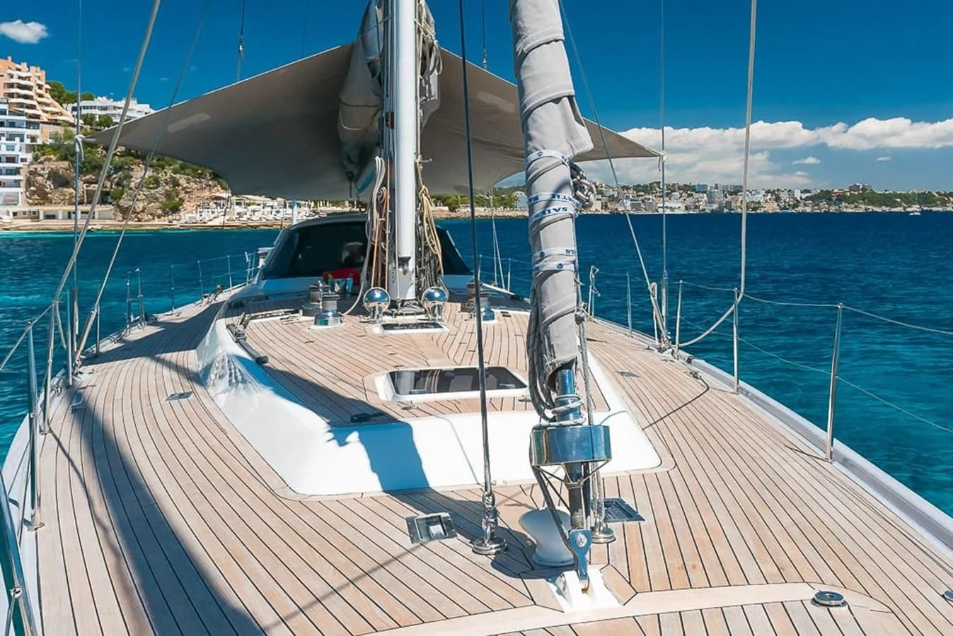 a boat on the water aboard OCEAN PHOENIX Yacht for Sale