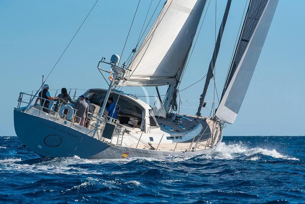 a boat with people on it aboard OCEAN PHOENIX Yacht for Sale