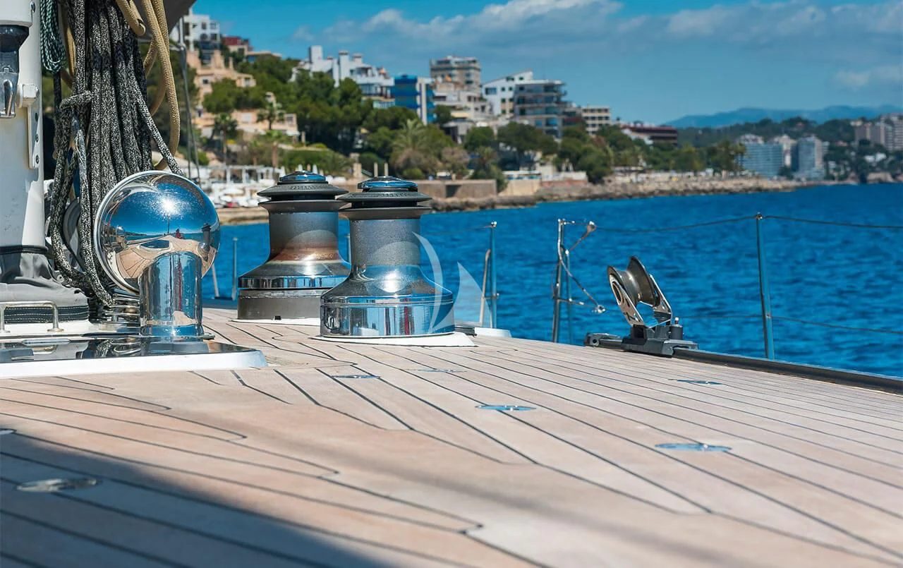 a boat on the water aboard OCEAN PHOENIX Yacht for Sale