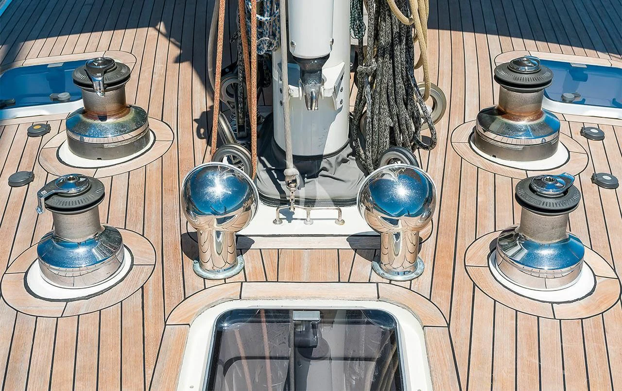 a group of glass vessels aboard OCEAN PHOENIX Yacht for Sale