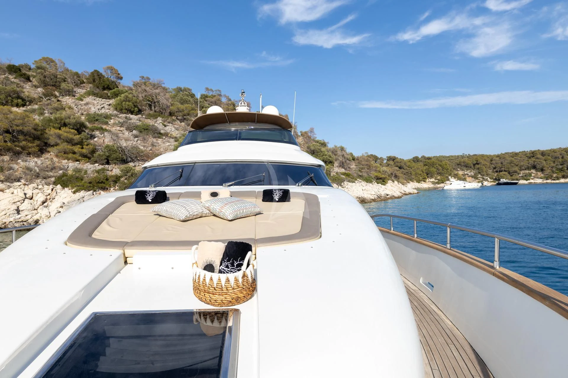 a boat on a body of water aboard COOKIE Yacht for Charter