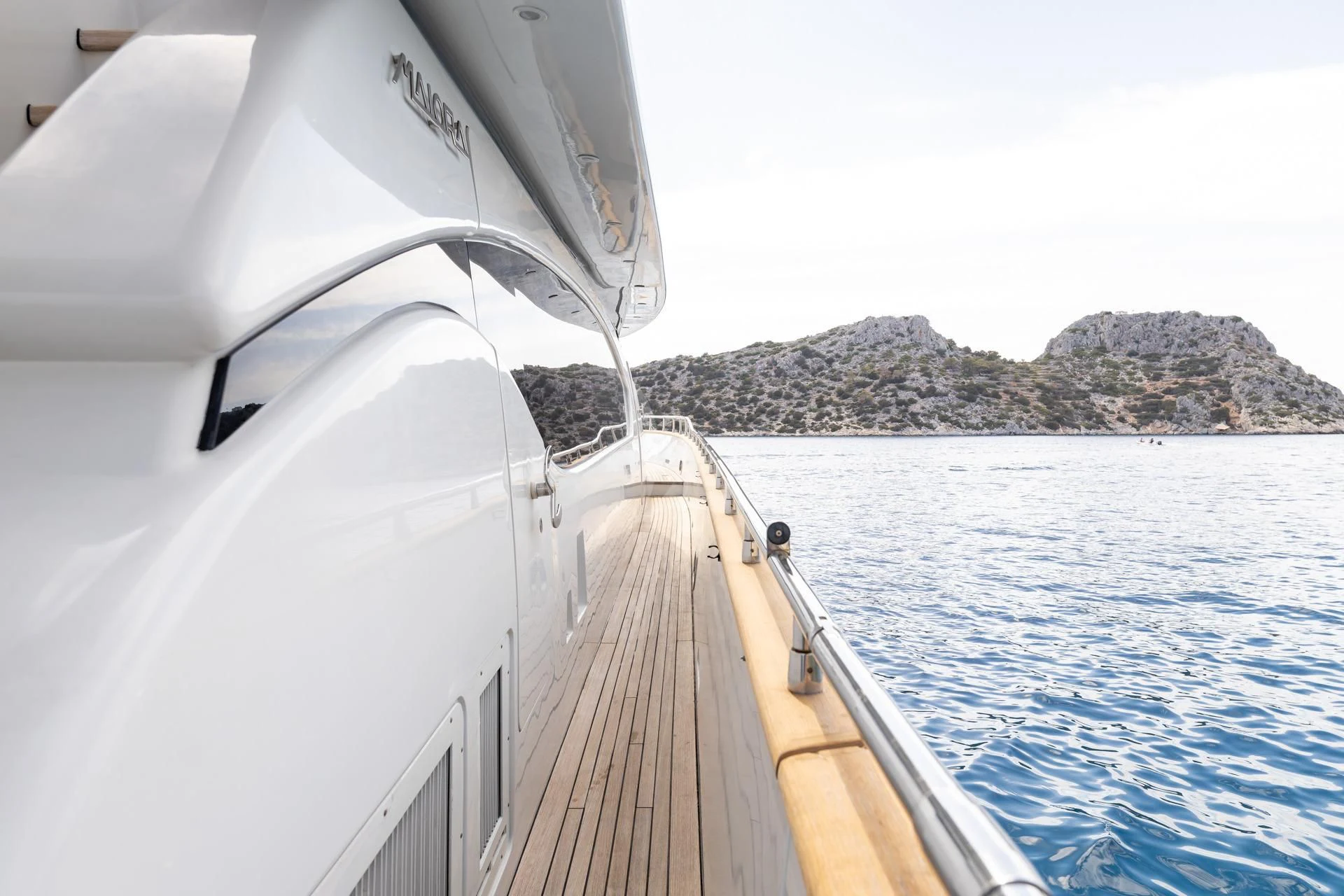 a boat on the water aboard COOKIE Yacht for Charter