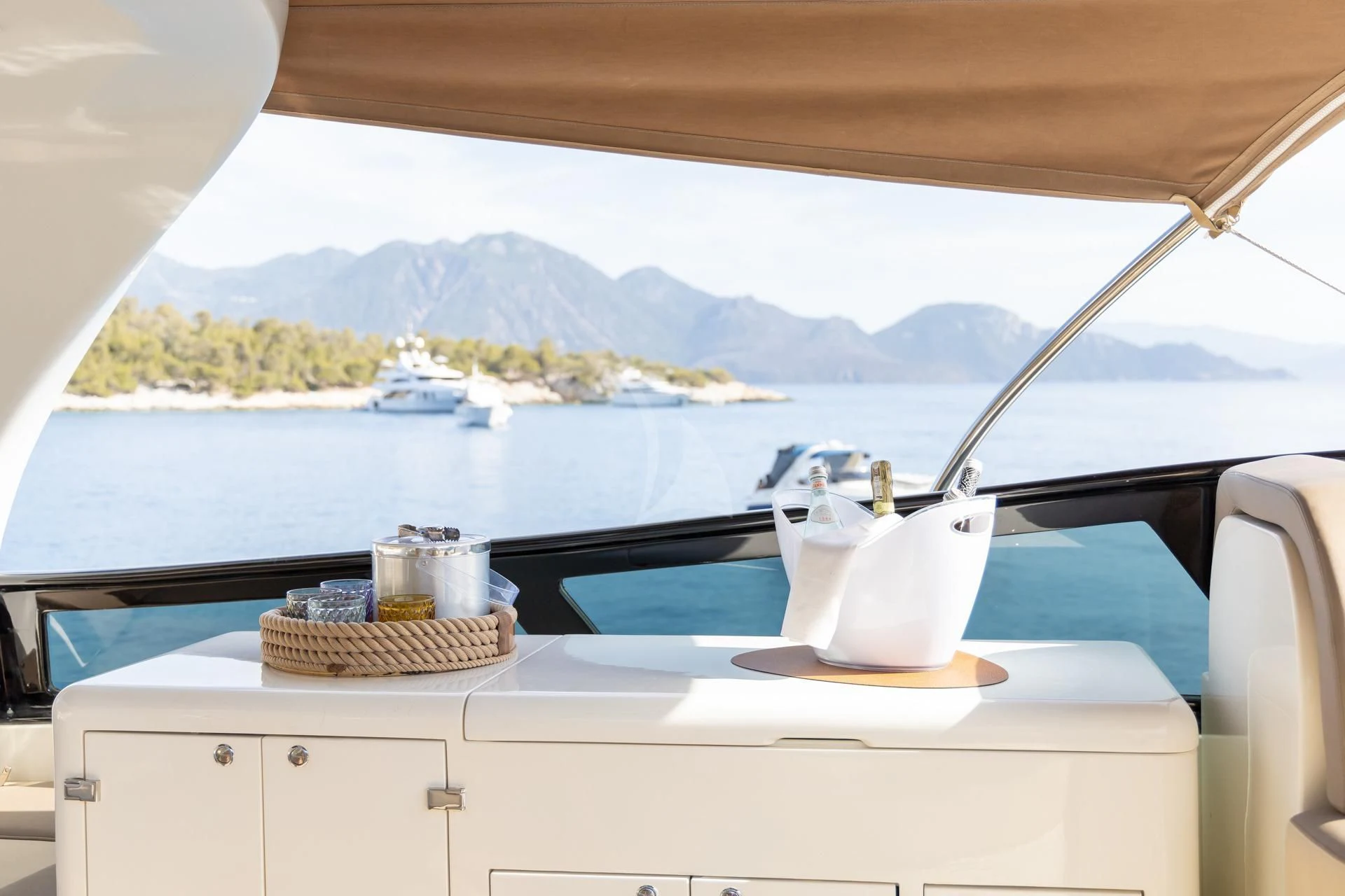 a boat on the water aboard COOKIE Yacht for Charter