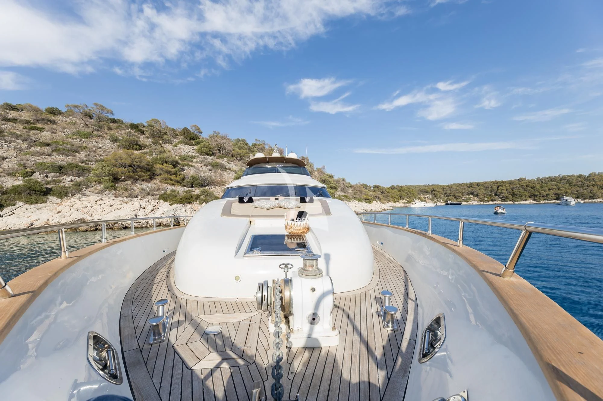 a boat on a body of water aboard COOKIE Yacht for Charter