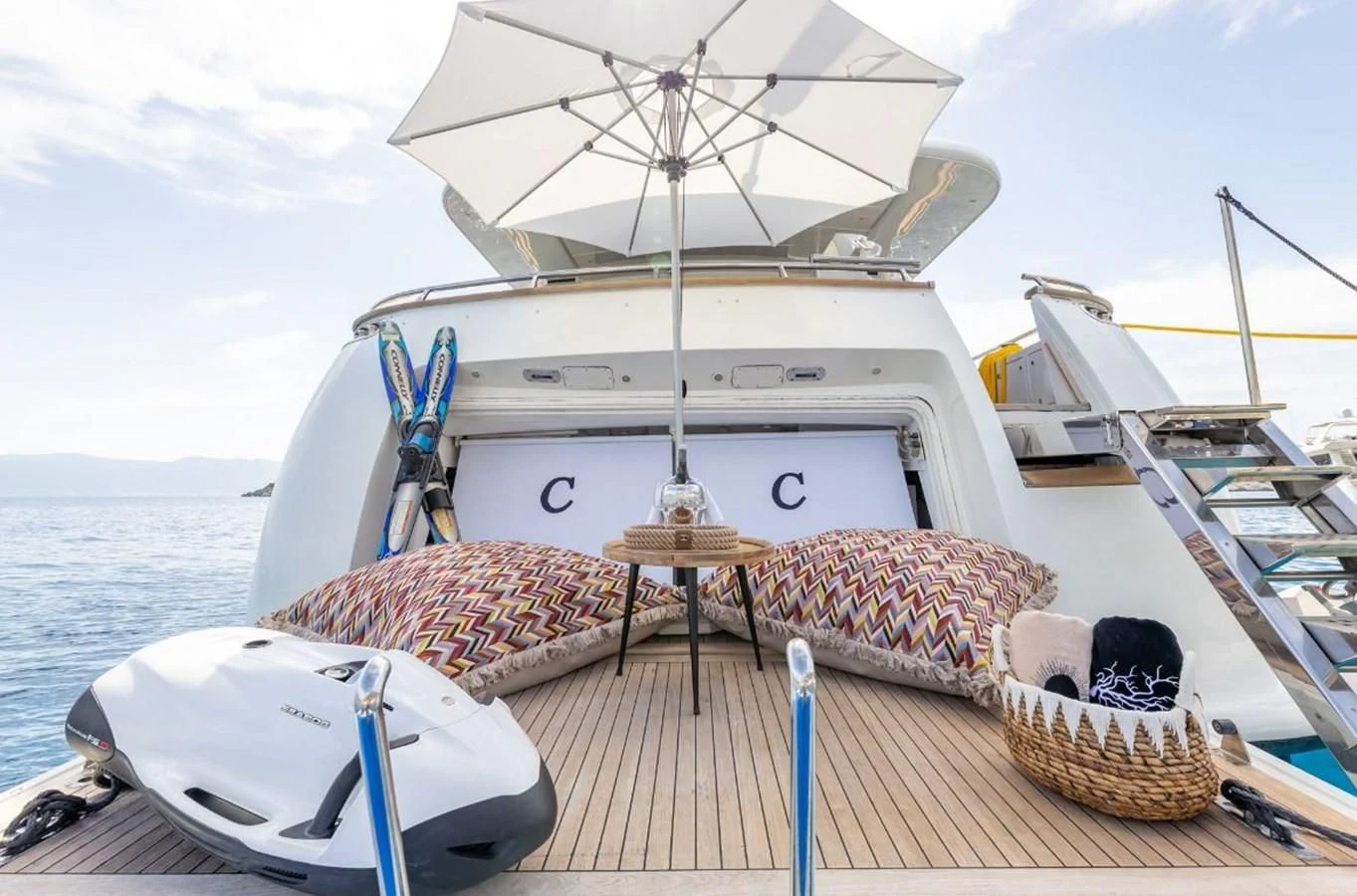 a boat on the water aboard COOKIE Yacht for Charter