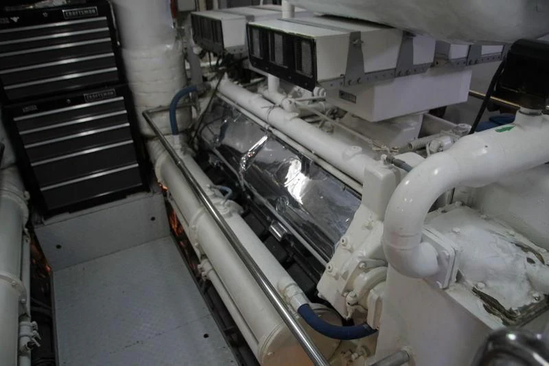 a close-up of a machine aboard SEAGULL OF CAYMAN Yacht for Sale