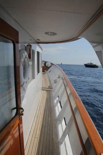 a boat on the water aboard SEAGULL OF CAYMAN Yacht for Sale