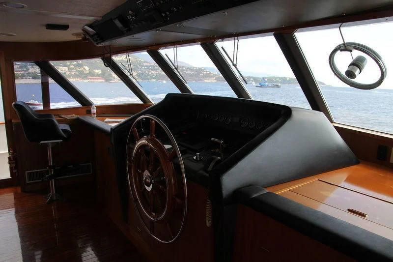 the inside of a car aboard SEAGULL OF CAYMAN Yacht for Sale