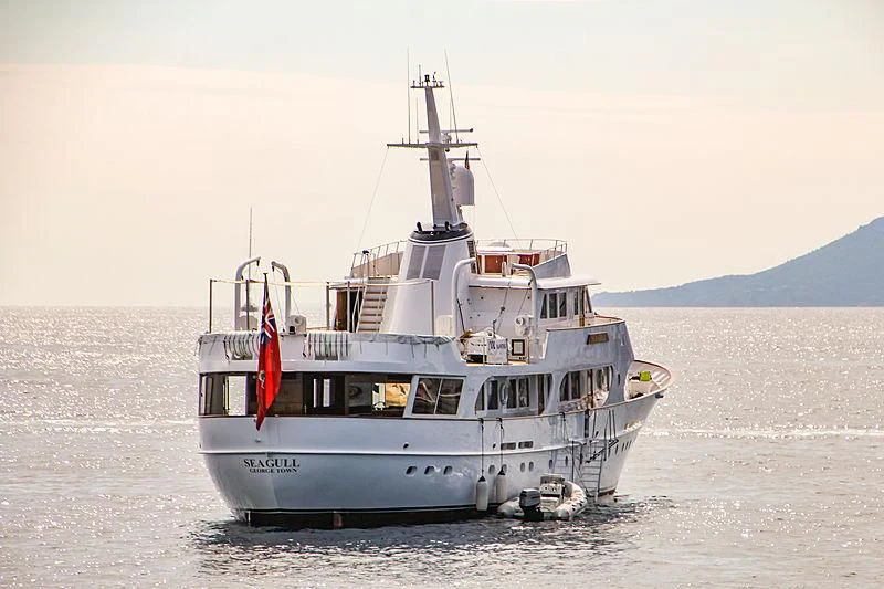 a boat on the water aboard SEAGULL OF CAYMAN Yacht for Sale