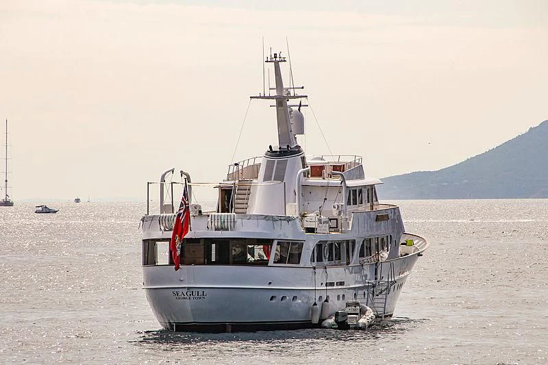 a boat on the water aboard SEAGULL OF CAYMAN Yacht for Sale