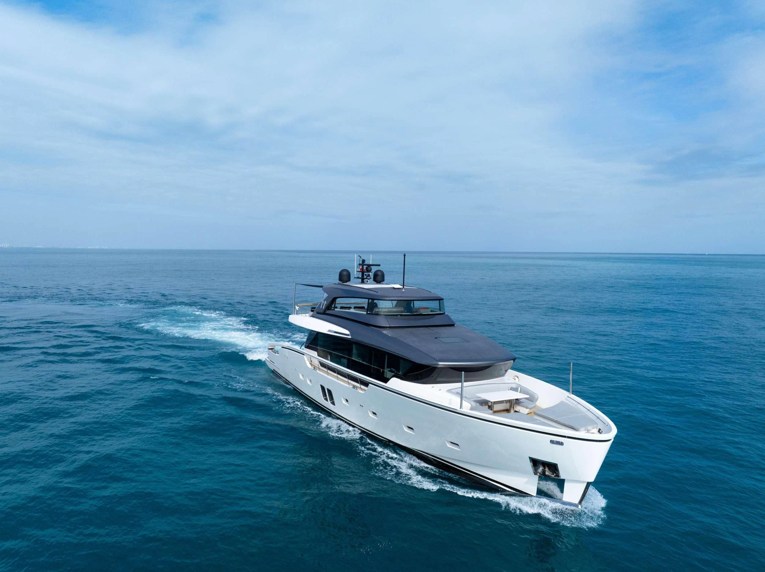 a boat in the water aboard MAVE Yacht for Sale