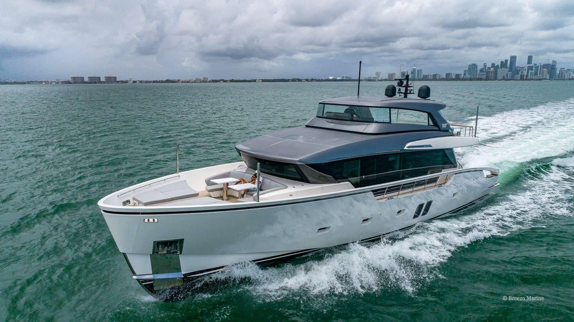 a boat on the water aboard MAVE Yacht for Sale