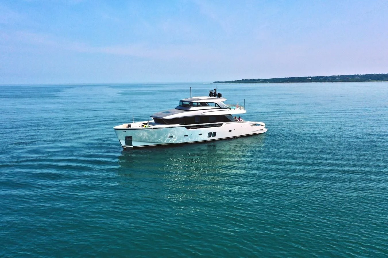 a boat in the water aboard MAVE Yacht for Sale