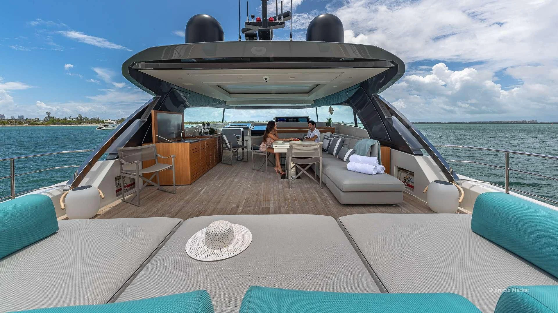 a boat on the water aboard MAVE Yacht for Sale