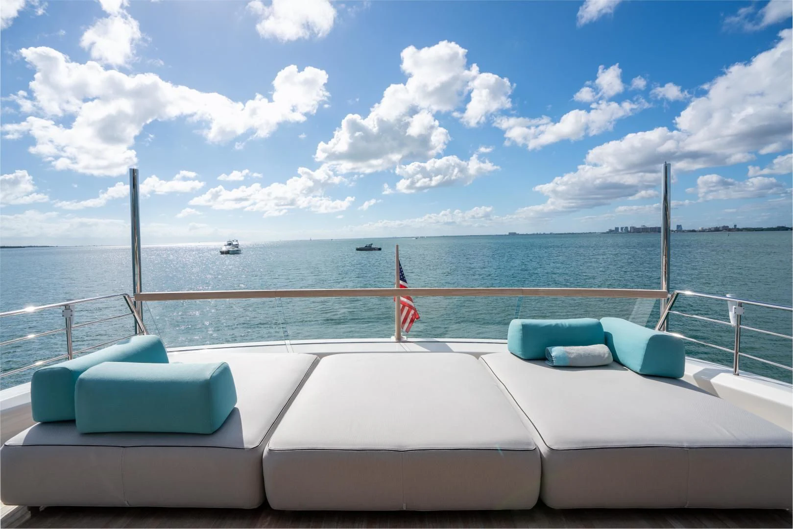a boat on the water aboard MAVE Yacht for Sale