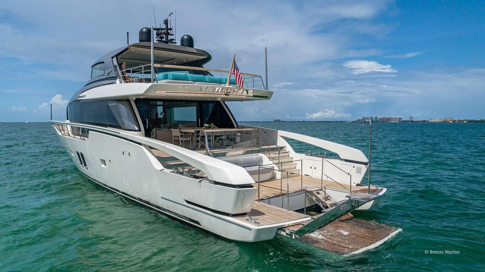 a boat on the water aboard MAVE Yacht for Sale