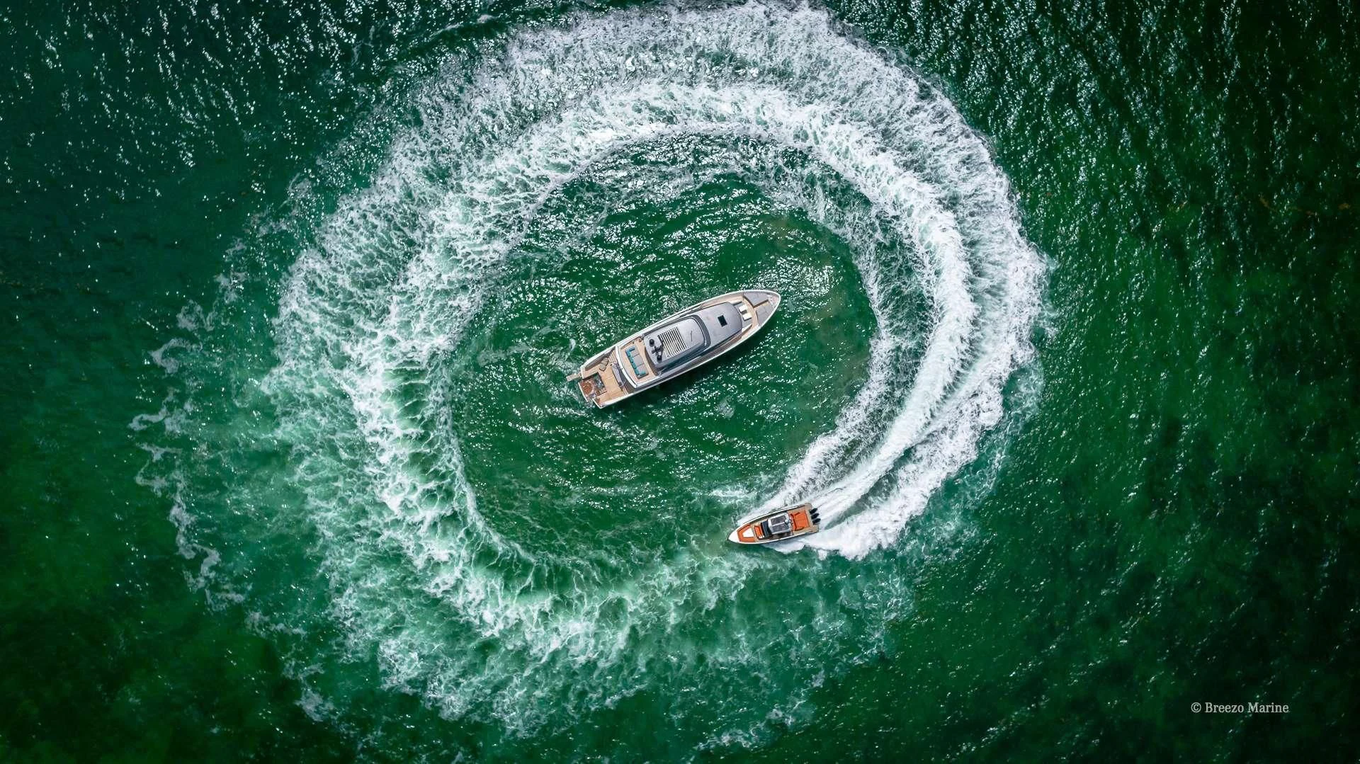 a boat in the water aboard MAVE Yacht for Sale