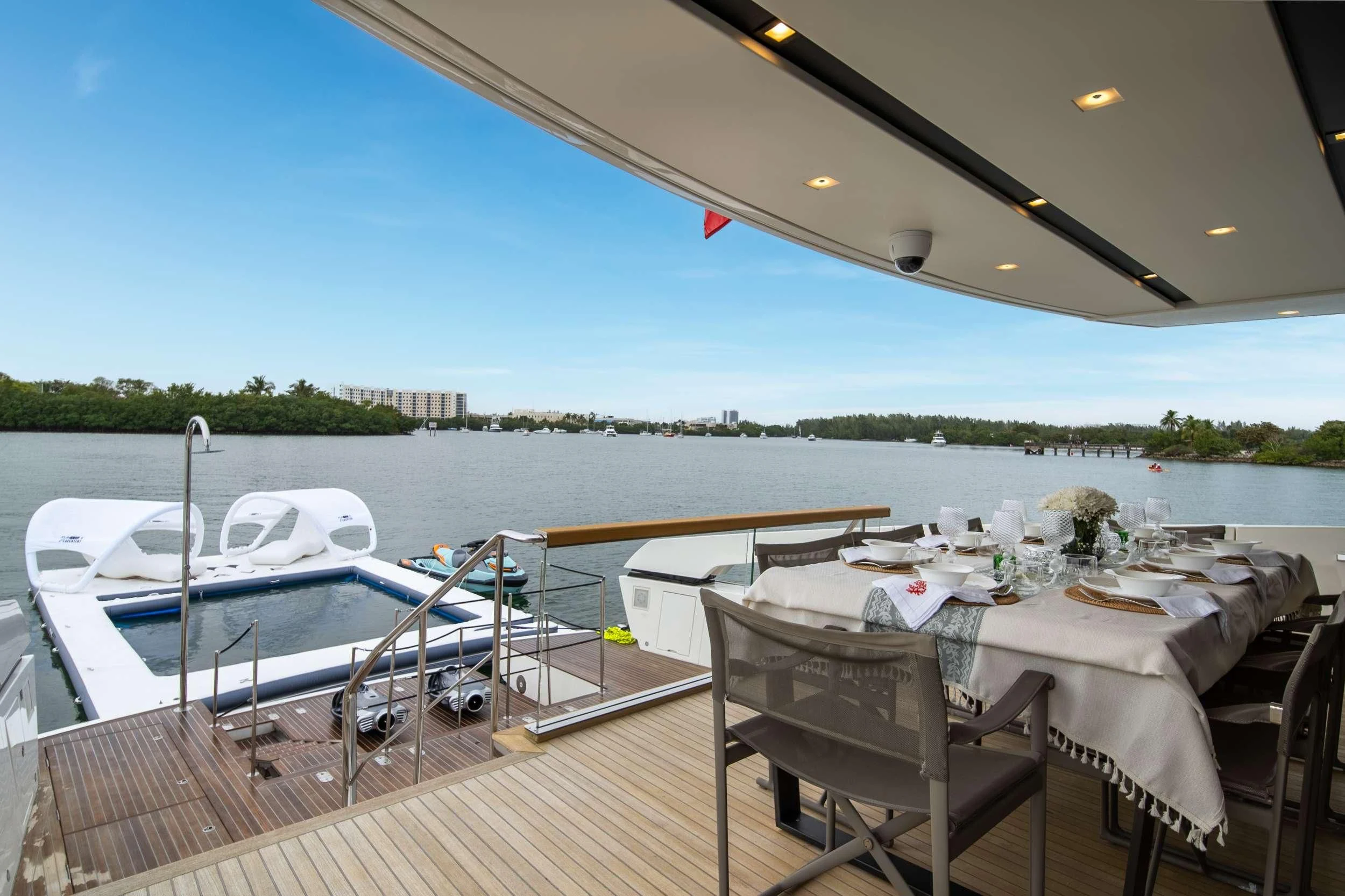 a boat on the water aboard MAVE Yacht for Sale