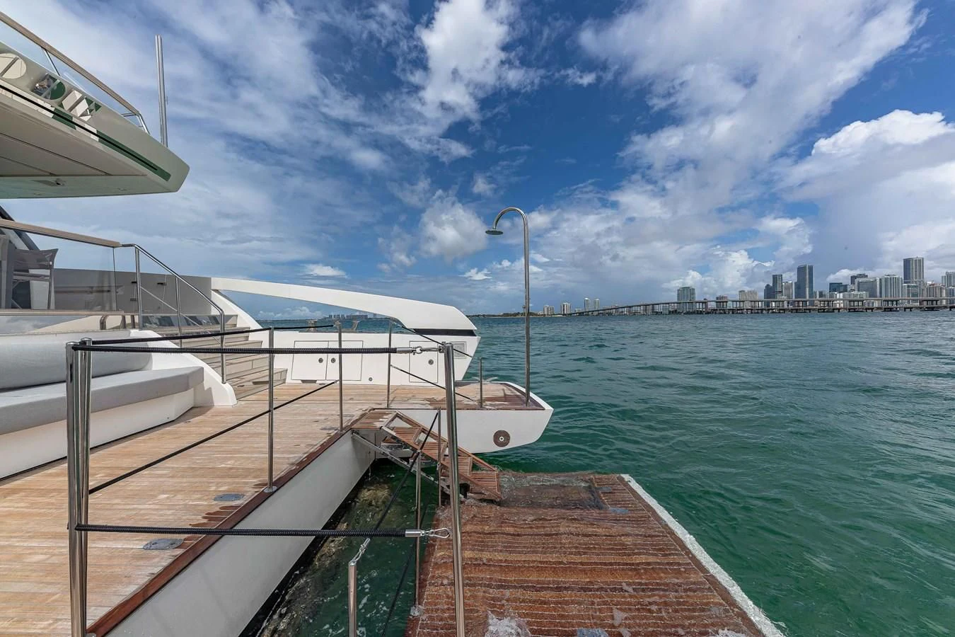 a boat on the water aboard MAVE Yacht for Sale