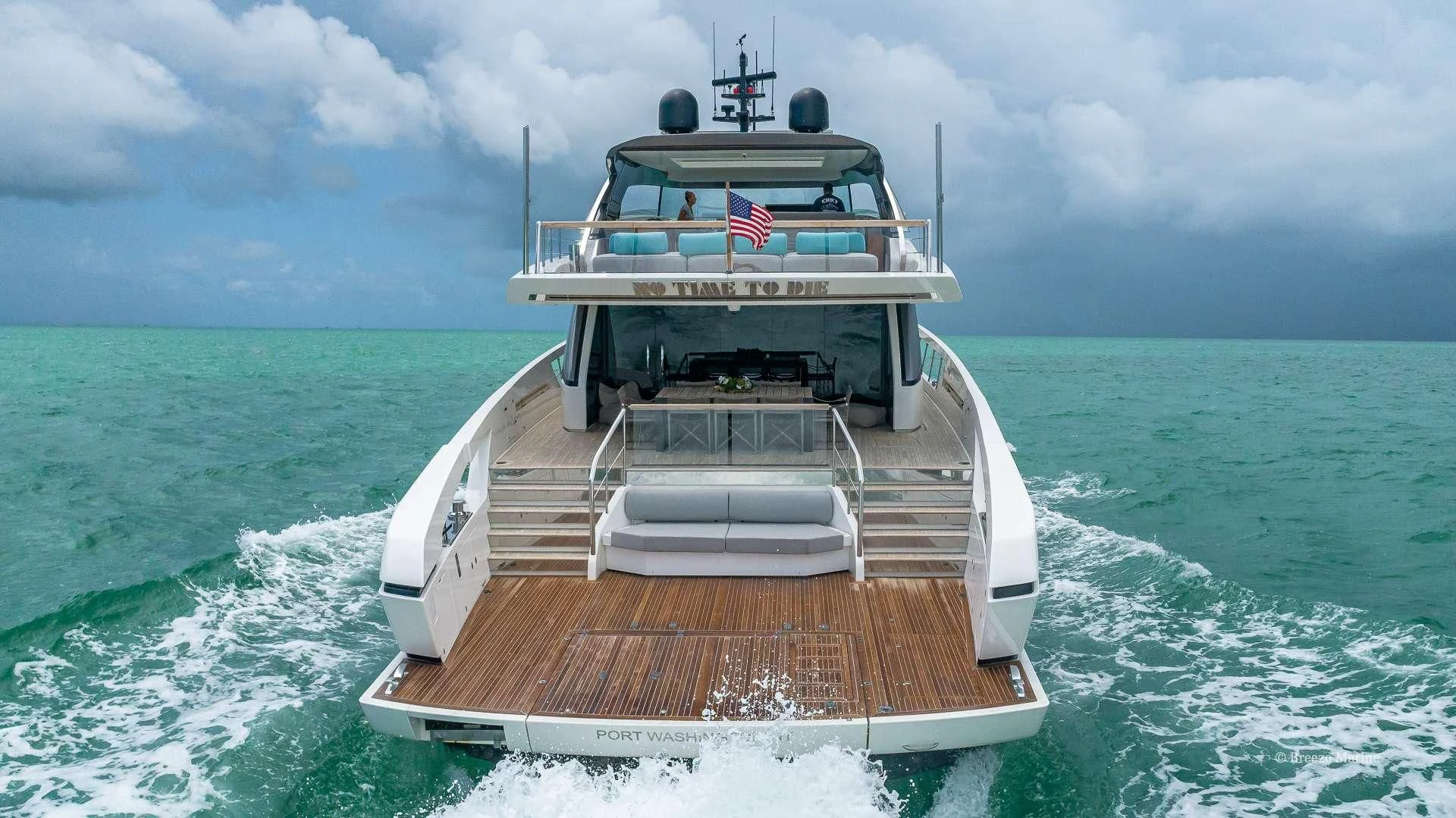 a boat on the water aboard MAVE Yacht for Sale
