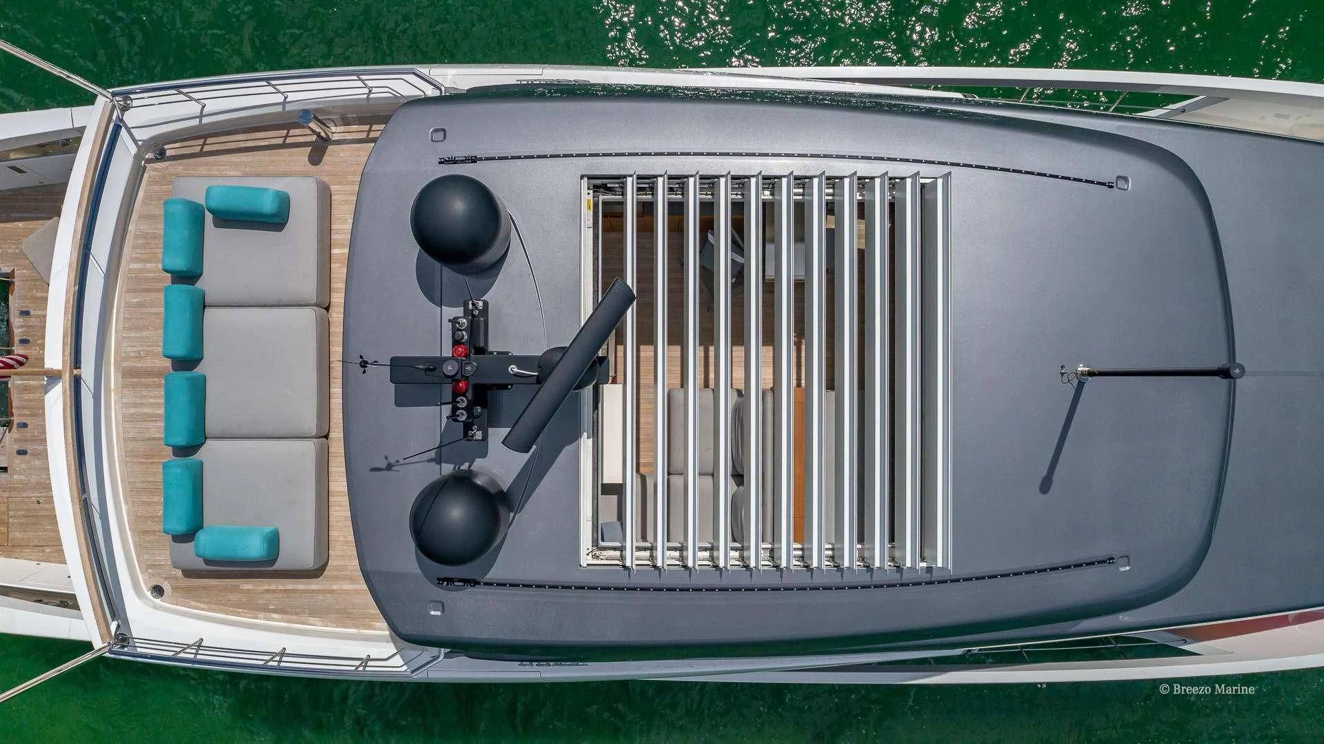 a grill with a grill aboard MAVE Yacht for Sale