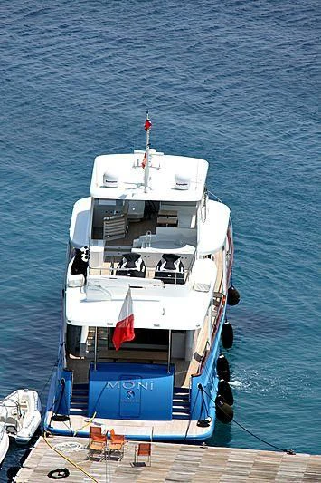 a boat on the water aboard PRIMA MEA Yacht for Sale