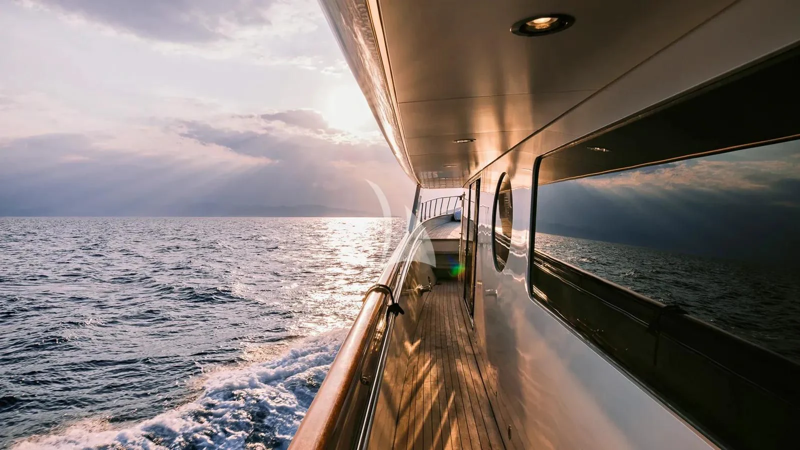 a boat on the water aboard XIPHIAS Yacht for Charter