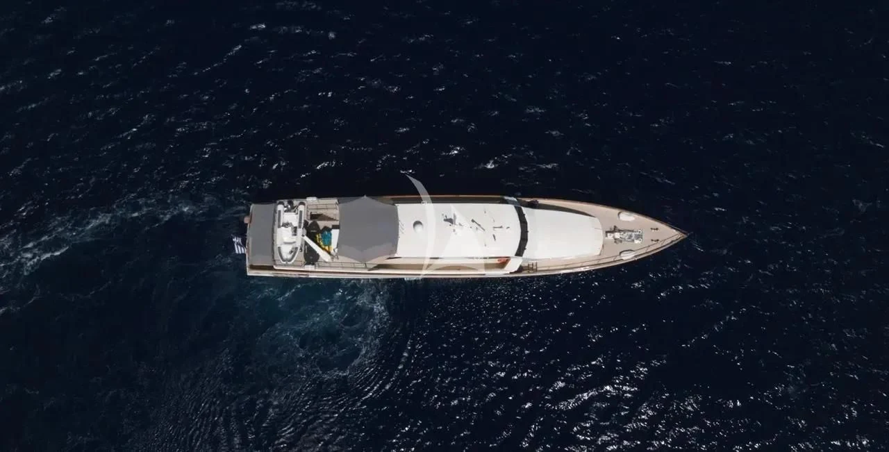 a space ship in space aboard XIPHIAS Yacht for Charter
