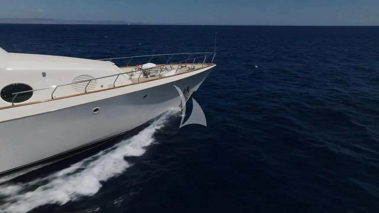 a boat on the water aboard XIPHIAS Yacht for Charter