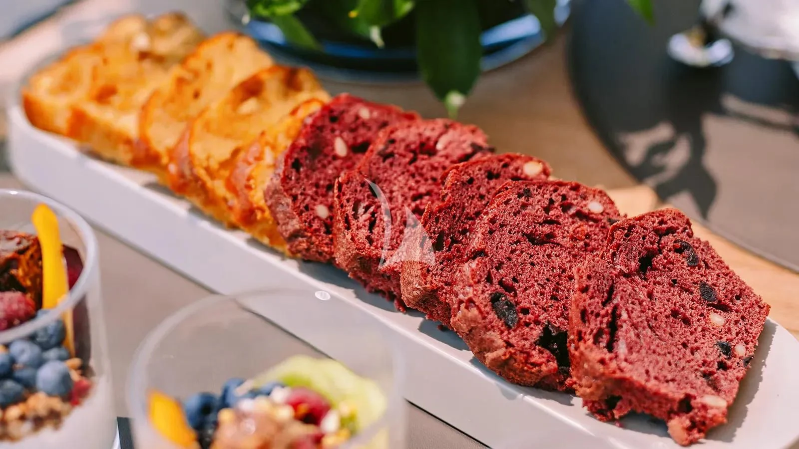 a tray of food aboard XIPHIAS Yacht for Charter