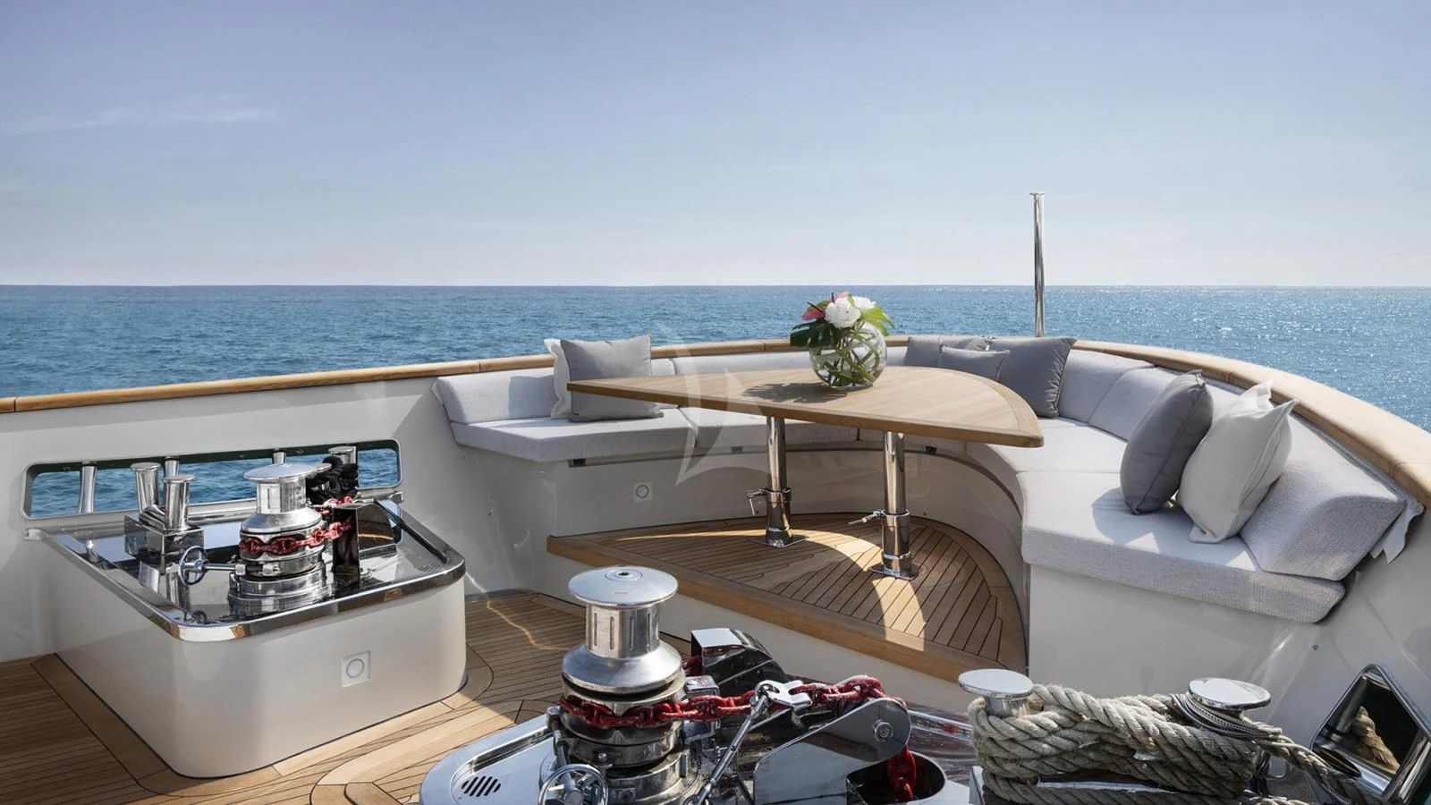 a boat on the water aboard TINY WAVE Yacht for Sale