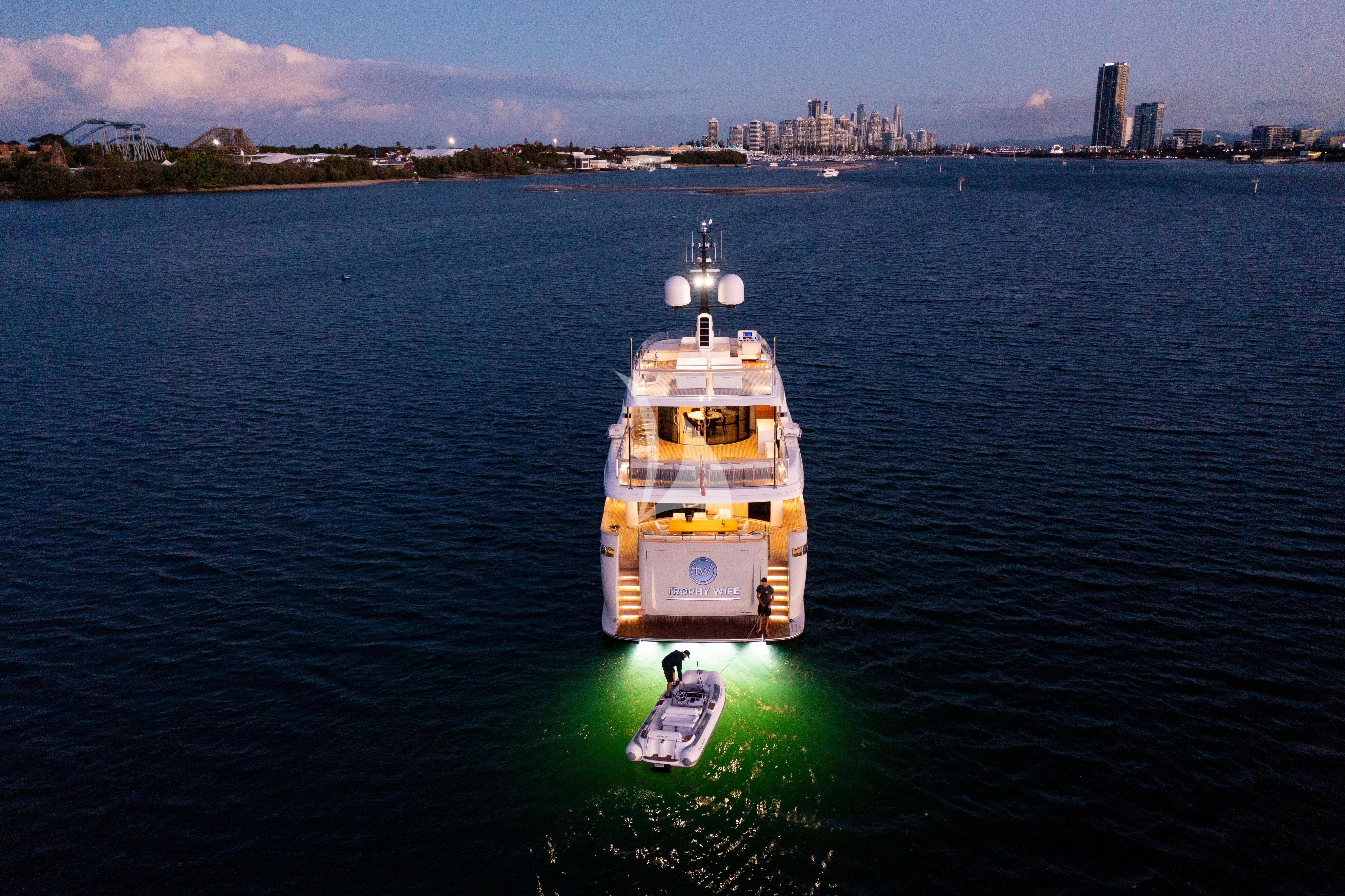 a boat on the water aboard TINY WAVE Yacht for Sale