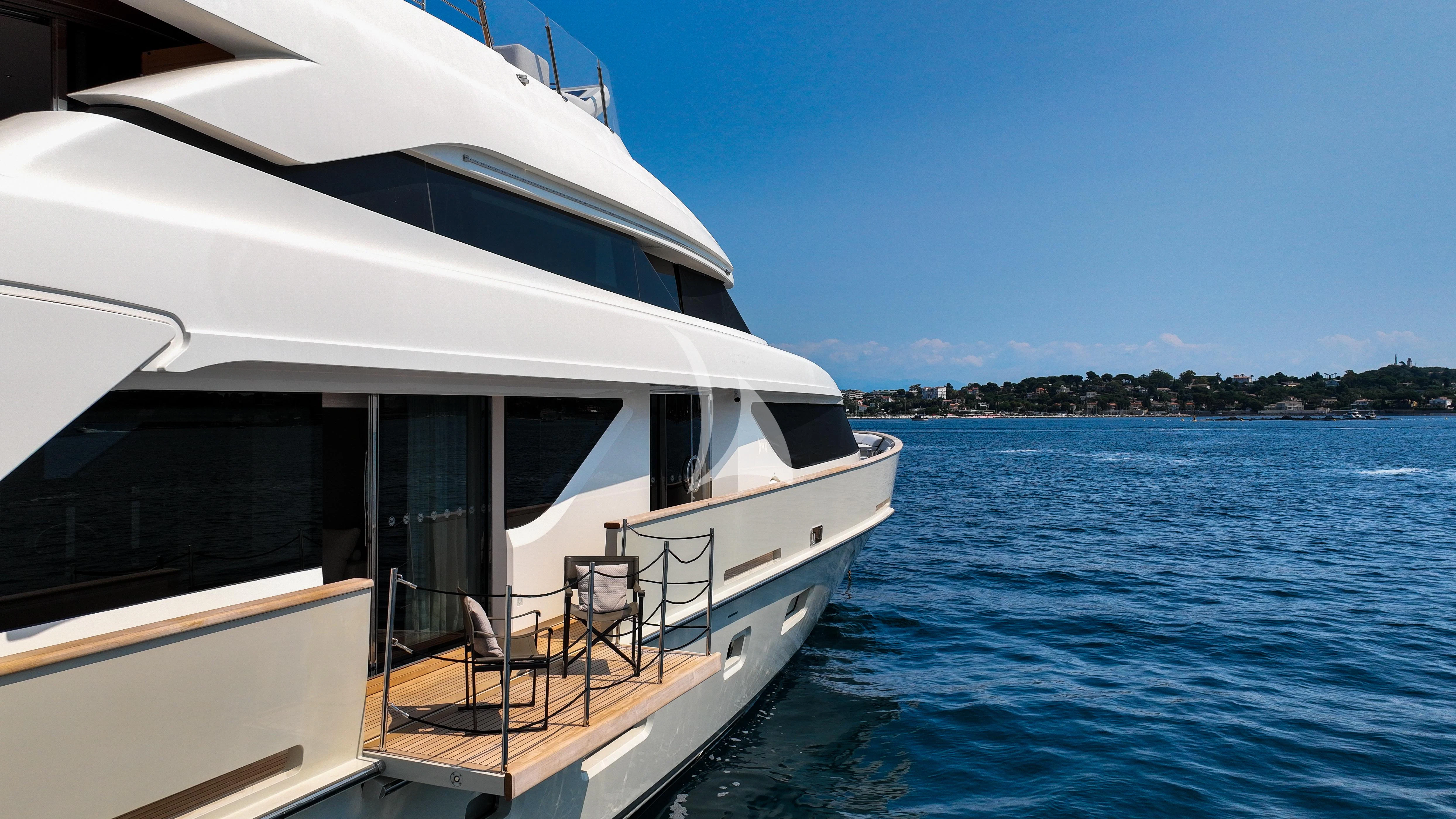 a boat on the water aboard TINY WAVE Yacht for Sale
