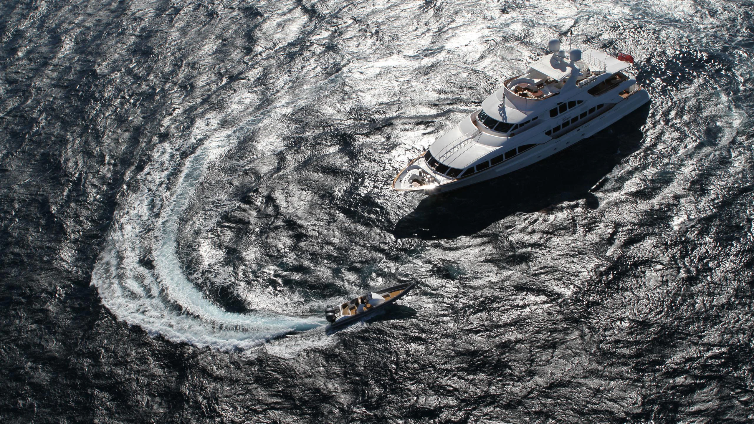 a boat on the water aboard GIORGIA I Yacht for Sale