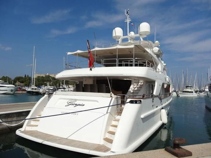 a boat in the water aboard GIORGIA I Yacht for Sale
