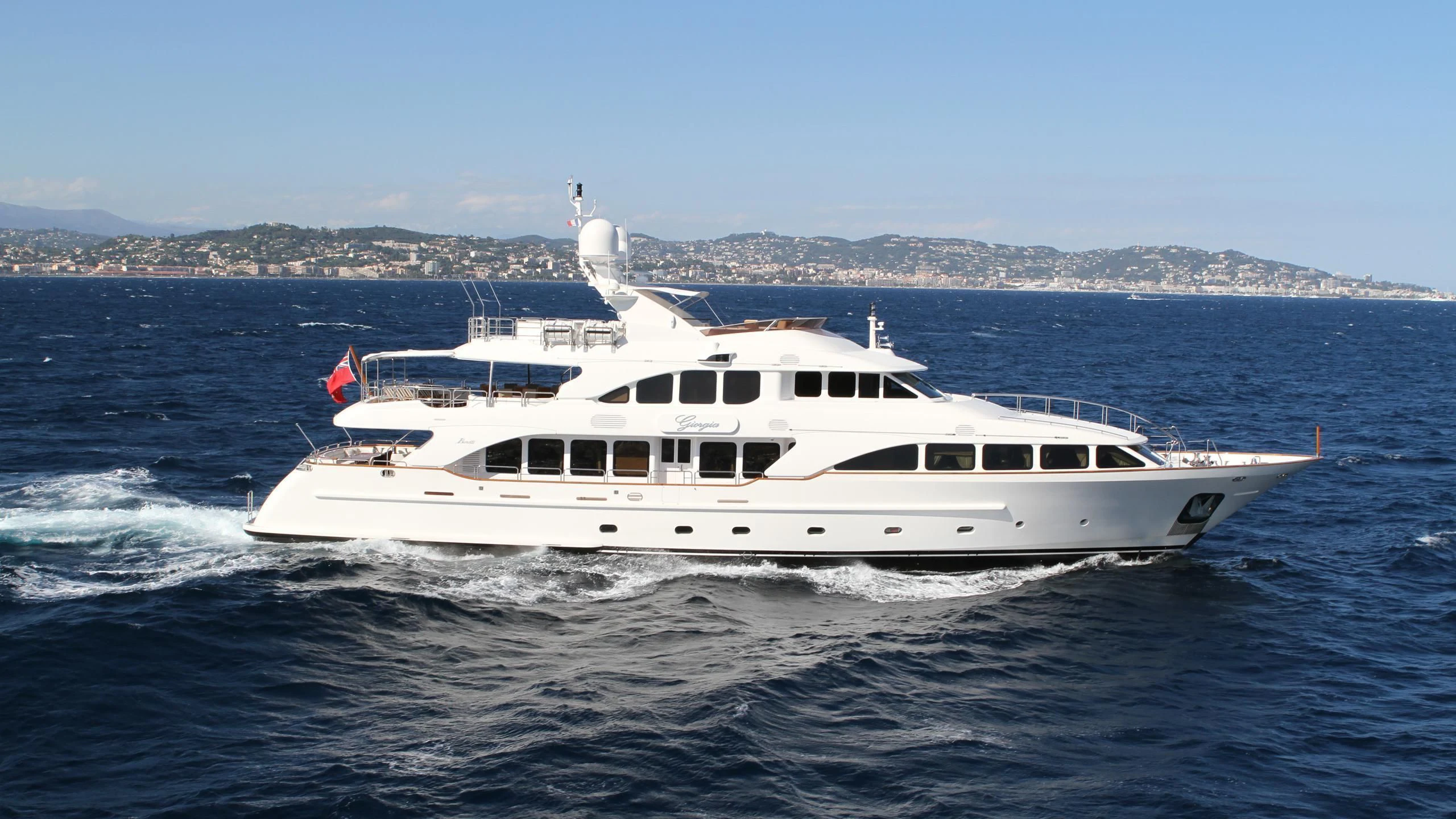 a boat on the water aboard GIORGIA I Yacht for Sale