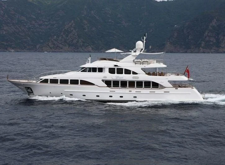 a boat on the water aboard GIORGIA I Yacht for Sale