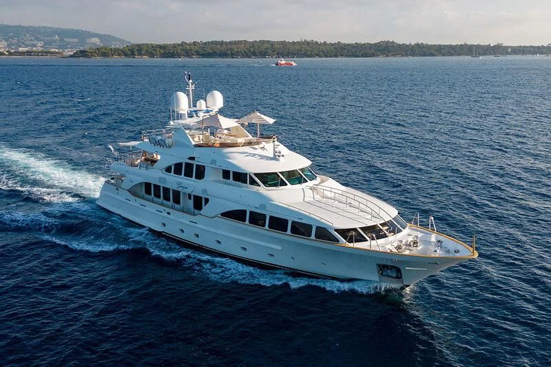 a boat on the water aboard GIORGIA I Yacht for Sale