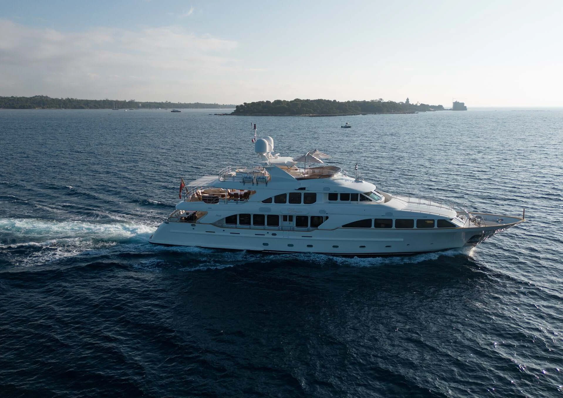 a boat on the water aboard GIORGIA I Yacht for Sale