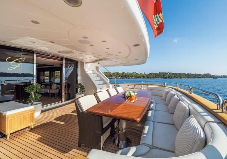 a boat on the water aboard GIORGIA I Yacht for Sale