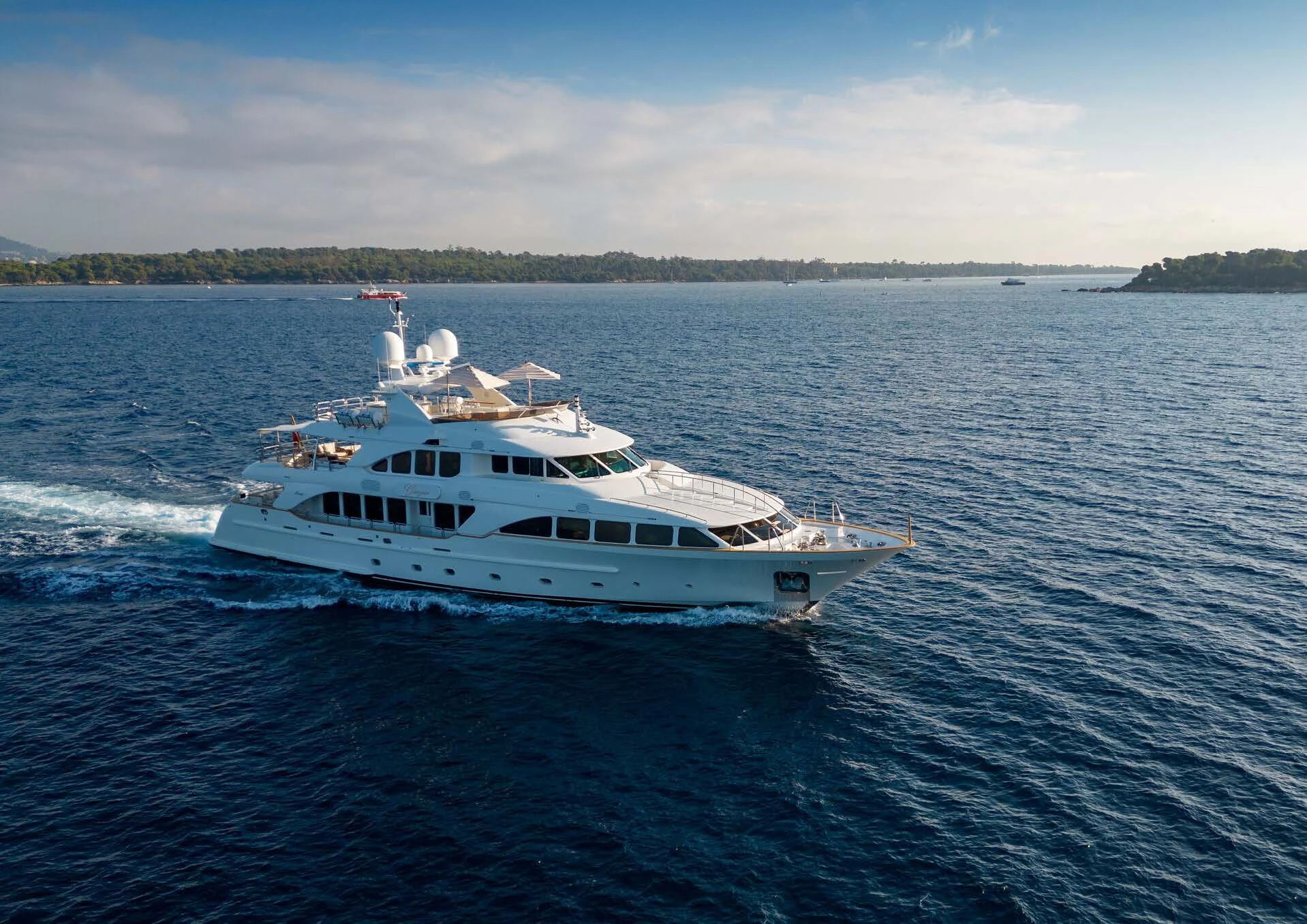 a boat on the water aboard GIORGIA I Yacht for Sale