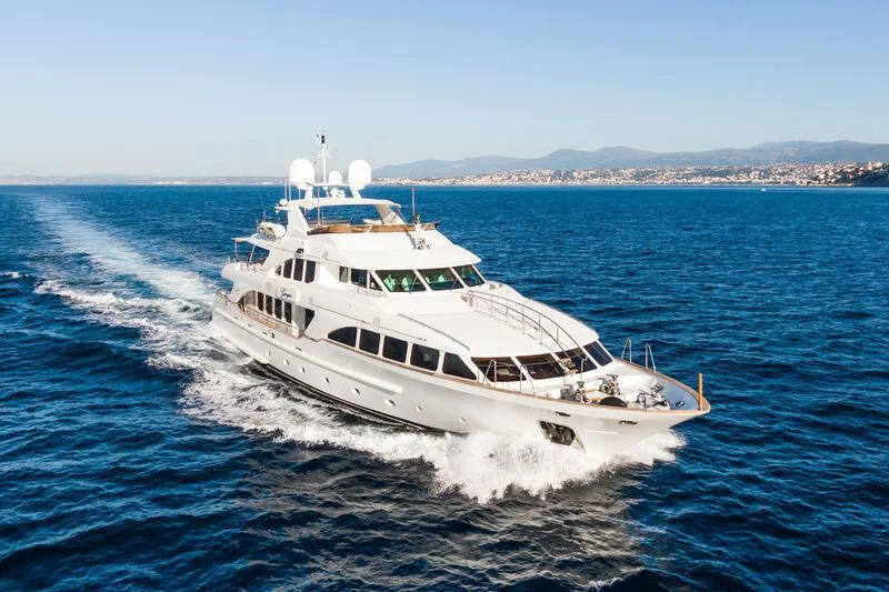 a boat on the water aboard GIORGIA I Yacht for Sale